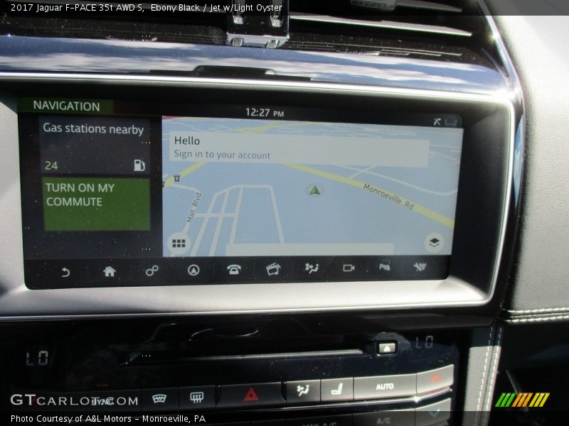 Ebony Black / Jet w/Light Oyster 2017 Jaguar F-PACE 35t AWD S