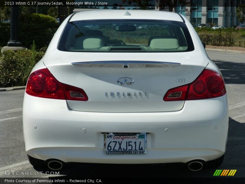 Moonlight White / Stone 2013 Infiniti G 37 Journey Sedan