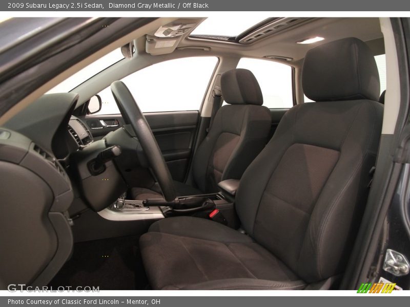 Diamond Gray Metallic / Off Black 2009 Subaru Legacy 2.5i Sedan