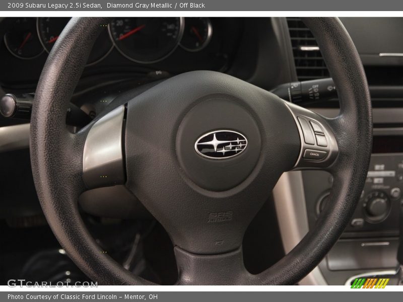 Diamond Gray Metallic / Off Black 2009 Subaru Legacy 2.5i Sedan