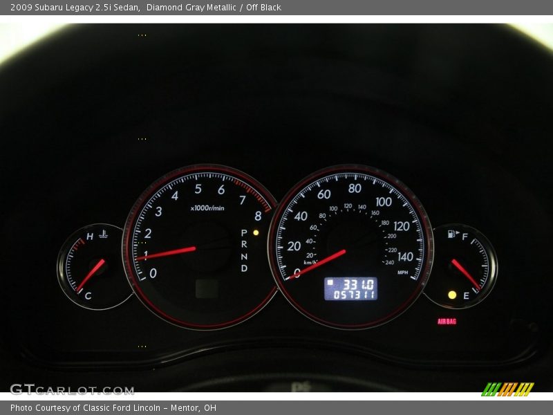 Diamond Gray Metallic / Off Black 2009 Subaru Legacy 2.5i Sedan