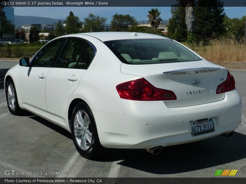 Moonlight White / Stone 2013 Infiniti G 37 Journey Sedan