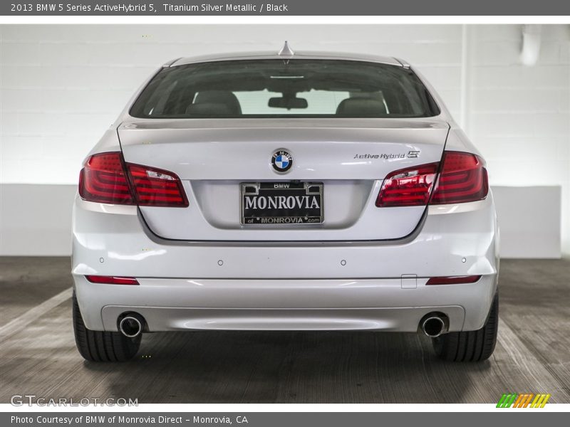 Titanium Silver Metallic / Black 2013 BMW 5 Series ActiveHybrid 5
