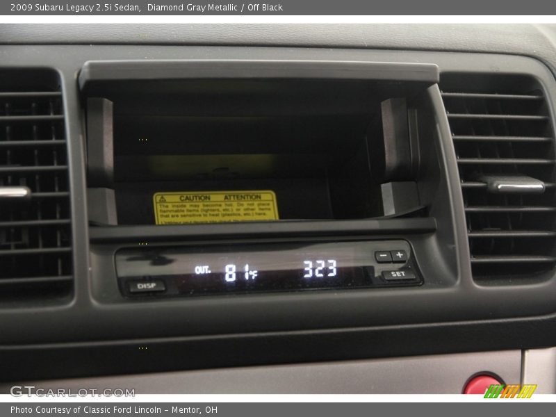 Diamond Gray Metallic / Off Black 2009 Subaru Legacy 2.5i Sedan