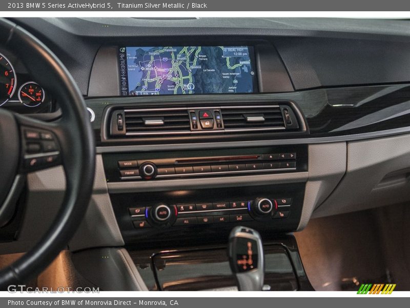 Titanium Silver Metallic / Black 2013 BMW 5 Series ActiveHybrid 5