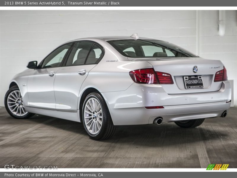 Titanium Silver Metallic / Black 2013 BMW 5 Series ActiveHybrid 5