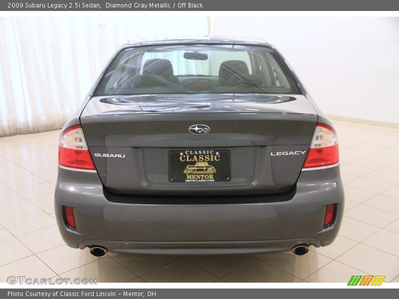 Diamond Gray Metallic / Off Black 2009 Subaru Legacy 2.5i Sedan