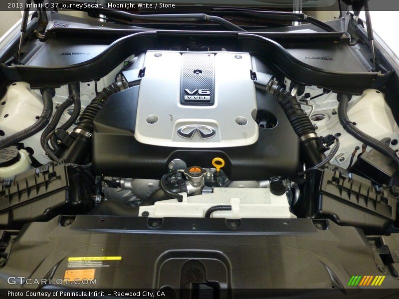 Moonlight White / Stone 2013 Infiniti G 37 Journey Sedan