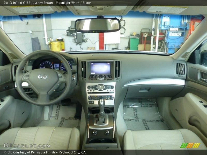 Moonlight White / Stone 2013 Infiniti G 37 Journey Sedan