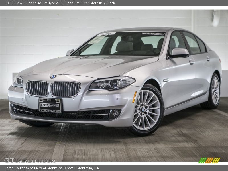 Titanium Silver Metallic / Black 2013 BMW 5 Series ActiveHybrid 5