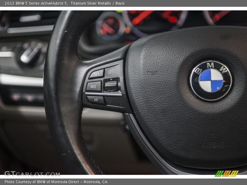 Titanium Silver Metallic / Black 2013 BMW 5 Series ActiveHybrid 5