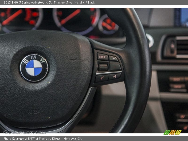 Titanium Silver Metallic / Black 2013 BMW 5 Series ActiveHybrid 5