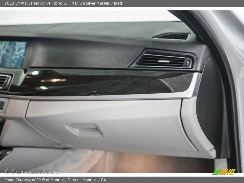 Titanium Silver Metallic / Black 2013 BMW 5 Series ActiveHybrid 5