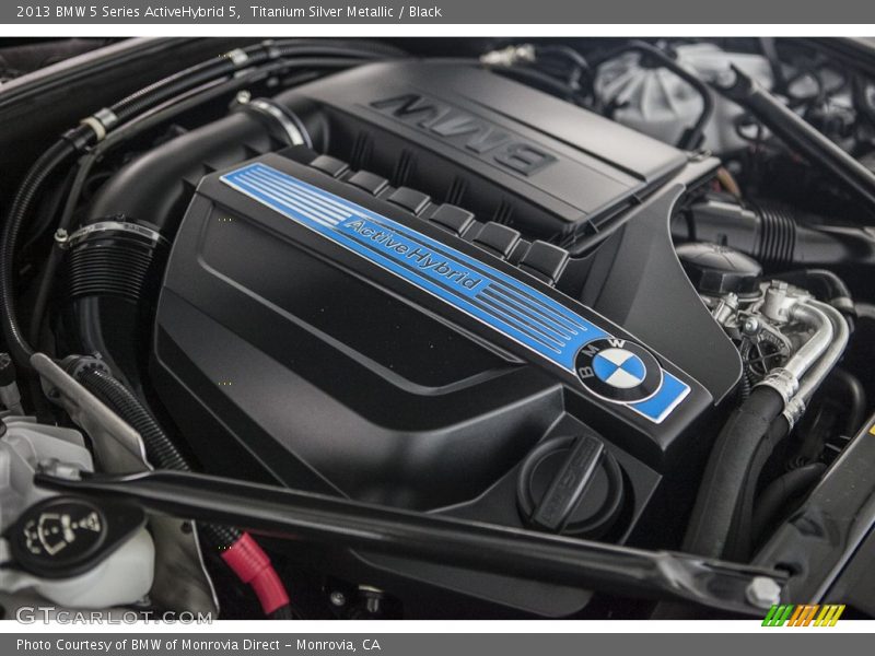 Titanium Silver Metallic / Black 2013 BMW 5 Series ActiveHybrid 5