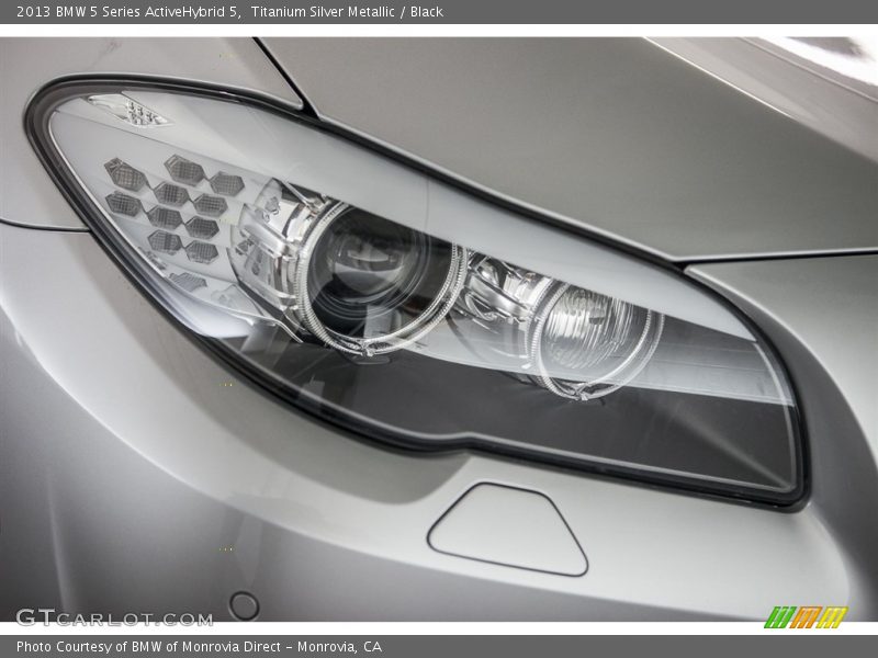 Titanium Silver Metallic / Black 2013 BMW 5 Series ActiveHybrid 5