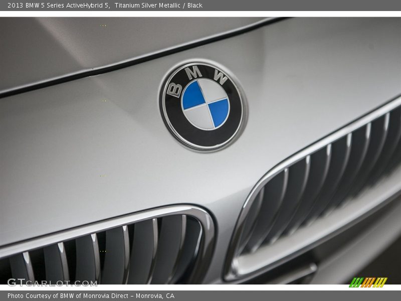 Titanium Silver Metallic / Black 2013 BMW 5 Series ActiveHybrid 5
