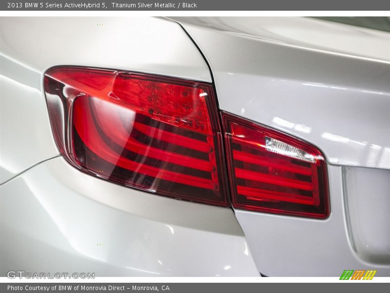 Titanium Silver Metallic / Black 2013 BMW 5 Series ActiveHybrid 5