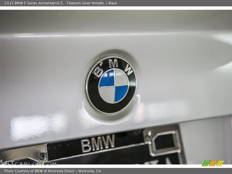 Titanium Silver Metallic / Black 2013 BMW 5 Series ActiveHybrid 5