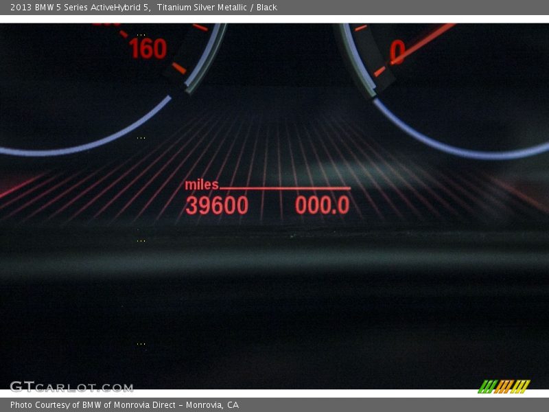 Titanium Silver Metallic / Black 2013 BMW 5 Series ActiveHybrid 5