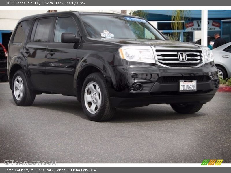 Crystal Black Pearl / Gray 2014 Honda Pilot LX