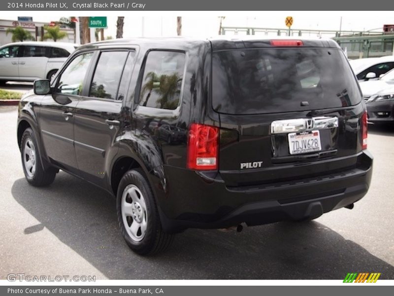 Crystal Black Pearl / Gray 2014 Honda Pilot LX