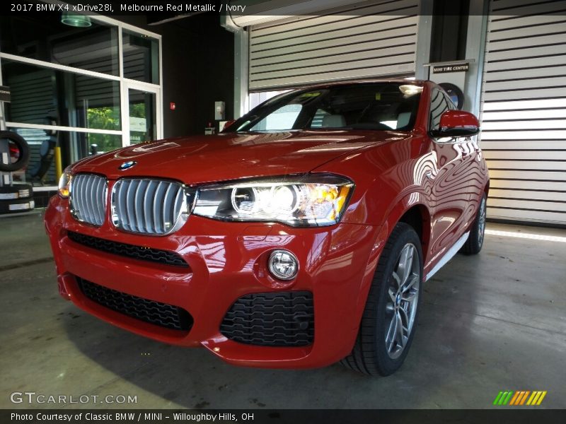 Melbourne Red Metallic / Ivory 2017 BMW X4 xDrive28i