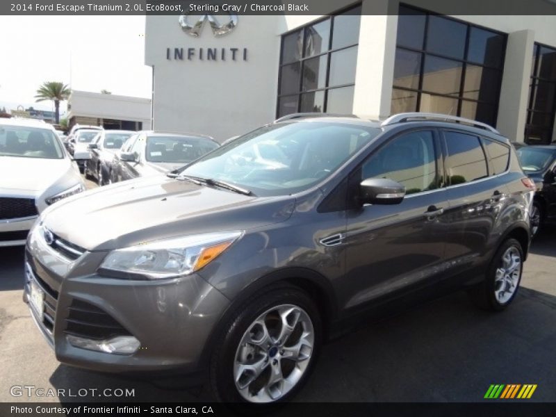 Sterling Gray / Charcoal Black 2014 Ford Escape Titanium 2.0L EcoBoost
