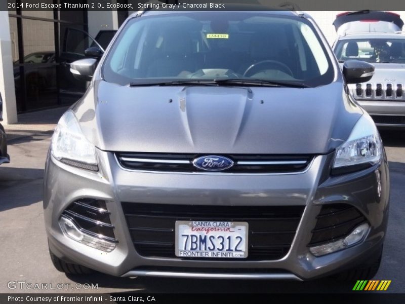 Sterling Gray / Charcoal Black 2014 Ford Escape Titanium 2.0L EcoBoost