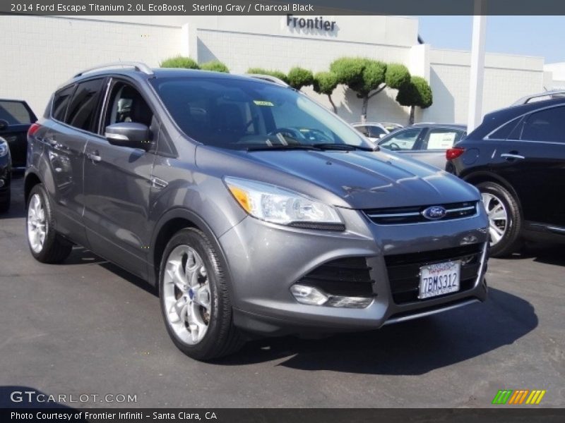 Sterling Gray / Charcoal Black 2014 Ford Escape Titanium 2.0L EcoBoost