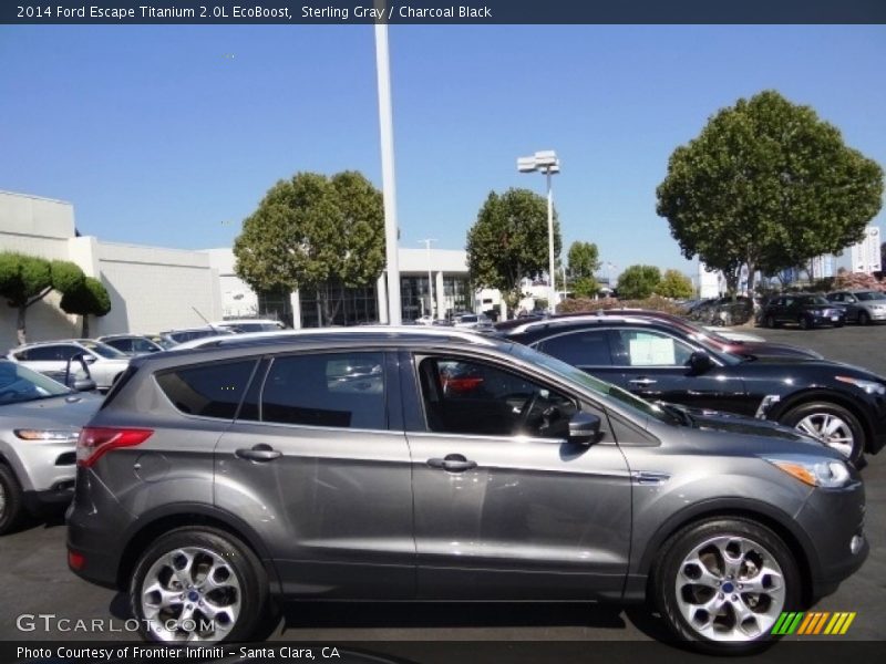 Sterling Gray / Charcoal Black 2014 Ford Escape Titanium 2.0L EcoBoost