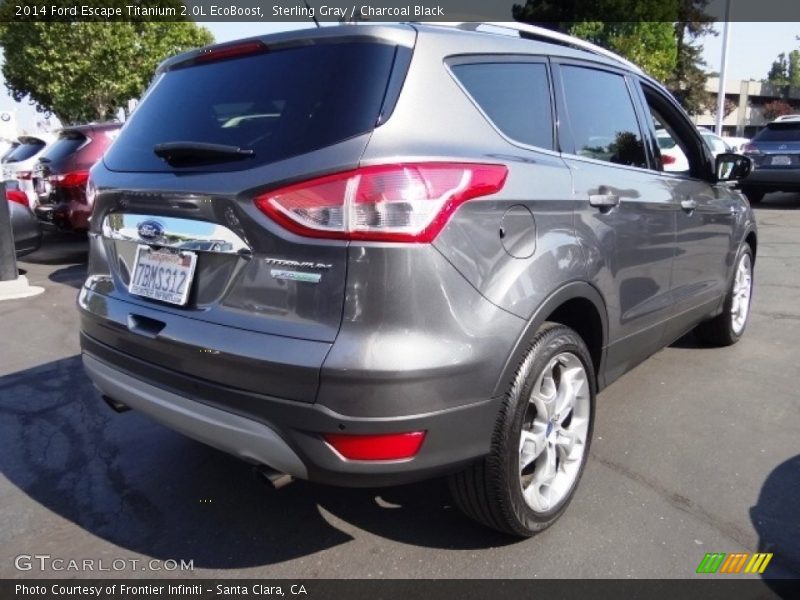 Sterling Gray / Charcoal Black 2014 Ford Escape Titanium 2.0L EcoBoost