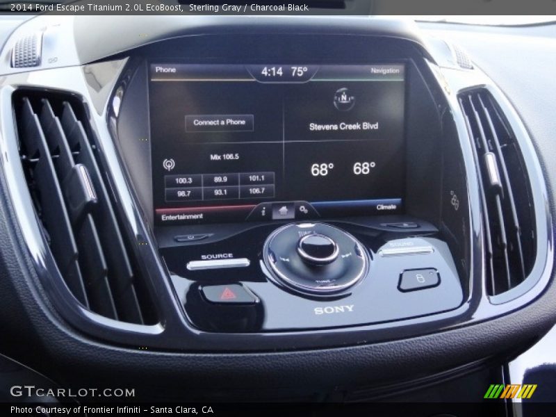 Sterling Gray / Charcoal Black 2014 Ford Escape Titanium 2.0L EcoBoost