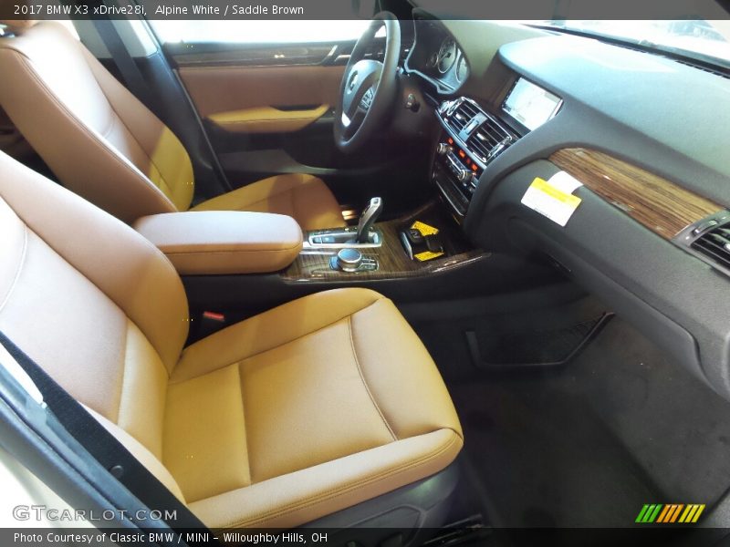 Alpine White / Saddle Brown 2017 BMW X3 xDrive28i