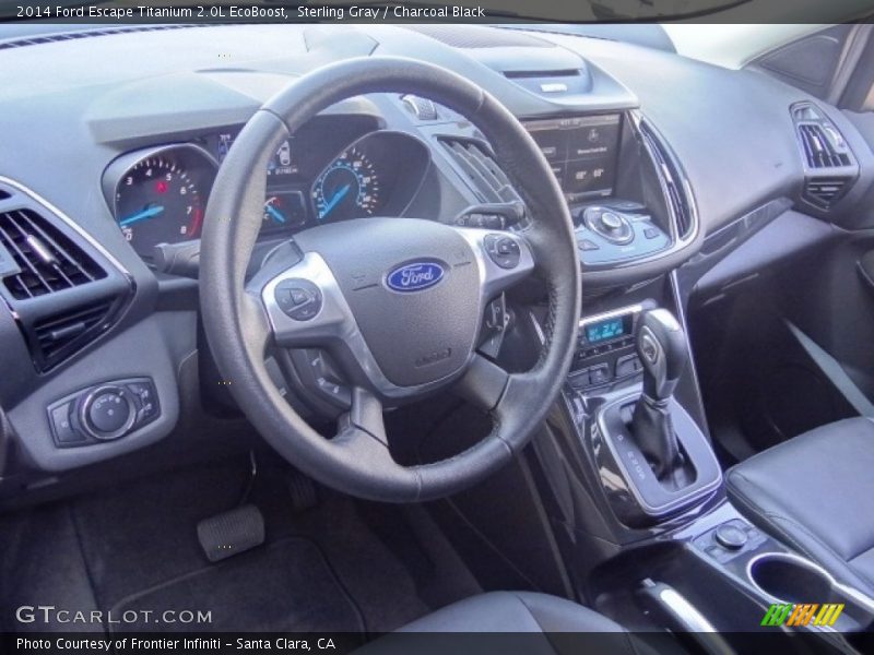 Sterling Gray / Charcoal Black 2014 Ford Escape Titanium 2.0L EcoBoost