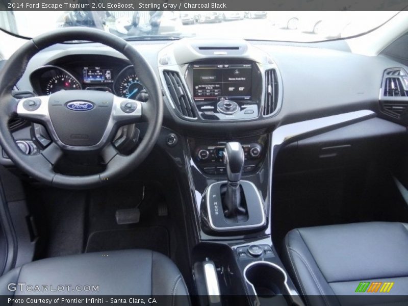 Sterling Gray / Charcoal Black 2014 Ford Escape Titanium 2.0L EcoBoost