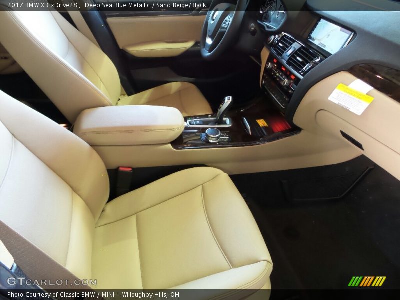Deep Sea Blue Metallic / Sand Beige/Black 2017 BMW X3 xDrive28i