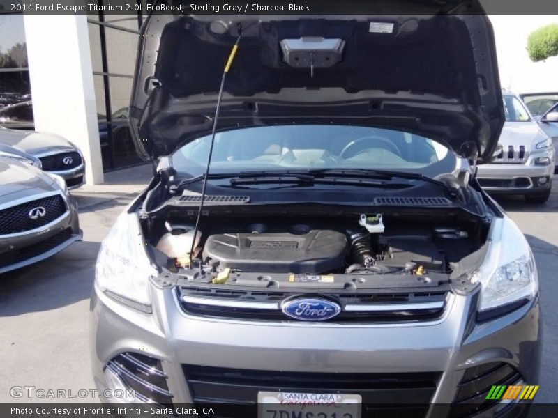 Sterling Gray / Charcoal Black 2014 Ford Escape Titanium 2.0L EcoBoost