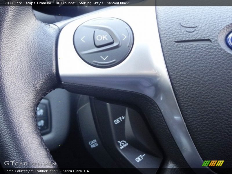 Sterling Gray / Charcoal Black 2014 Ford Escape Titanium 2.0L EcoBoost