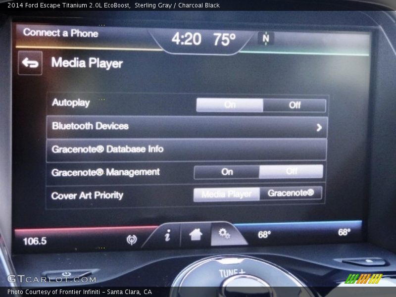 Sterling Gray / Charcoal Black 2014 Ford Escape Titanium 2.0L EcoBoost