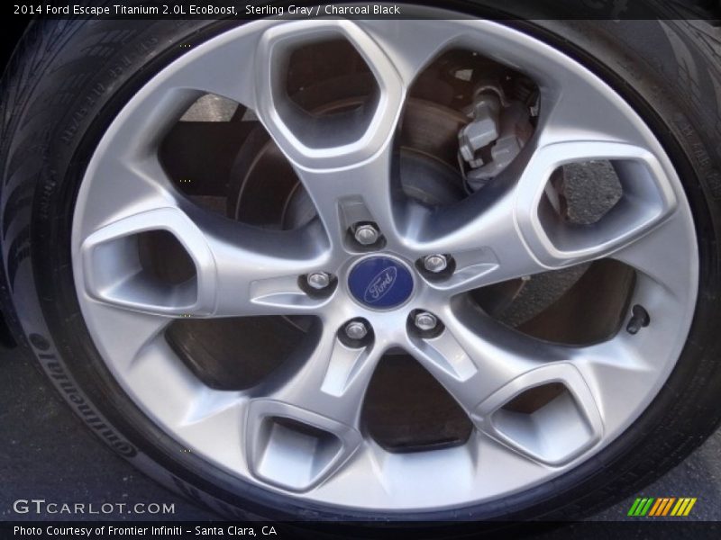 Sterling Gray / Charcoal Black 2014 Ford Escape Titanium 2.0L EcoBoost