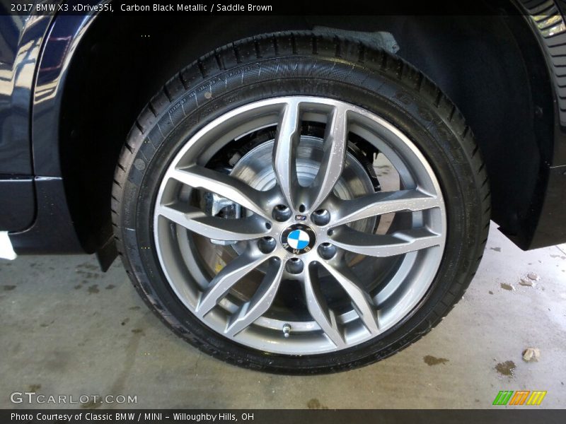 Carbon Black Metallic / Saddle Brown 2017 BMW X3 xDrive35i