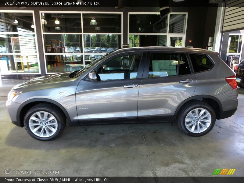 Space Gray Metallic / Black 2017 BMW X3 xDrive28i