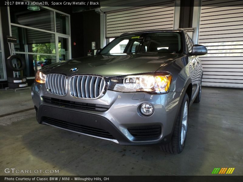 Space Gray Metallic / Black 2017 BMW X3 xDrive28i
