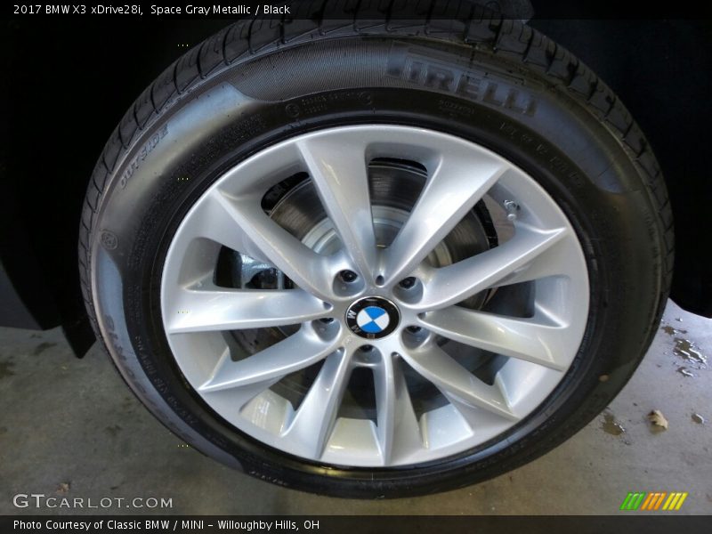 Space Gray Metallic / Black 2017 BMW X3 xDrive28i