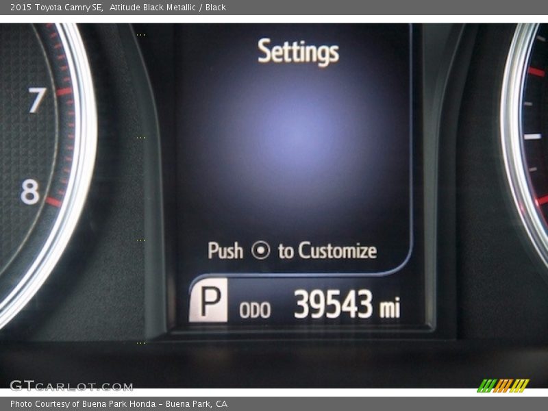 Attitude Black Metallic / Black 2015 Toyota Camry SE