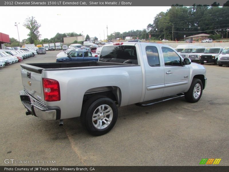 Silver Ice Metallic / Ebony 2012 Chevrolet Silverado 1500 LT Extended Cab