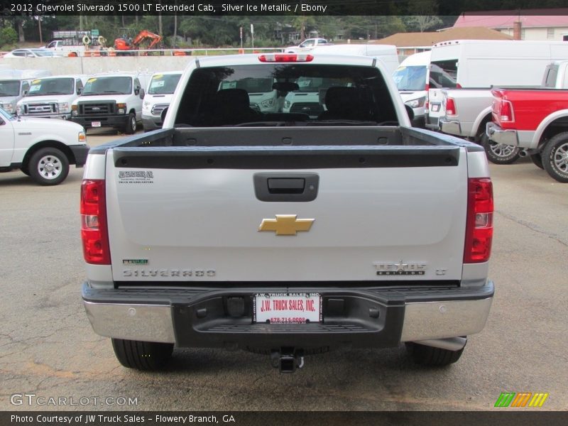 Silver Ice Metallic / Ebony 2012 Chevrolet Silverado 1500 LT Extended Cab
