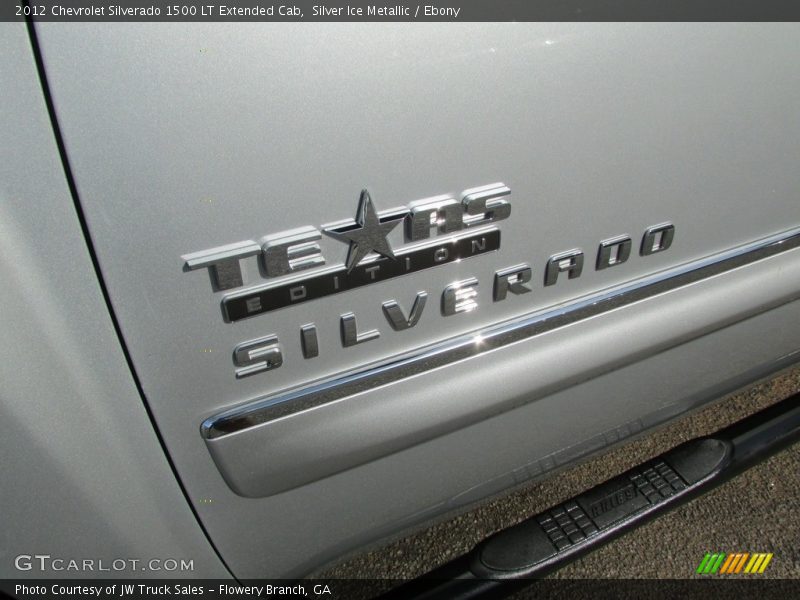 Silver Ice Metallic / Ebony 2012 Chevrolet Silverado 1500 LT Extended Cab