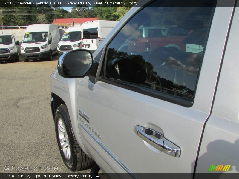 Silver Ice Metallic / Ebony 2012 Chevrolet Silverado 1500 LT Extended Cab