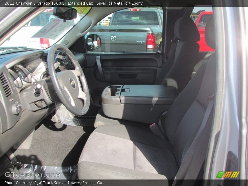 Silver Ice Metallic / Ebony 2012 Chevrolet Silverado 1500 LT Extended Cab